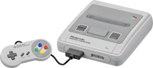 The Super Nintendo with controller