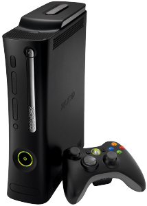 The Xbox 360 from the front