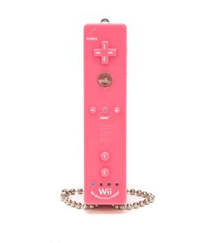 Pink Wiimote Keychain Light