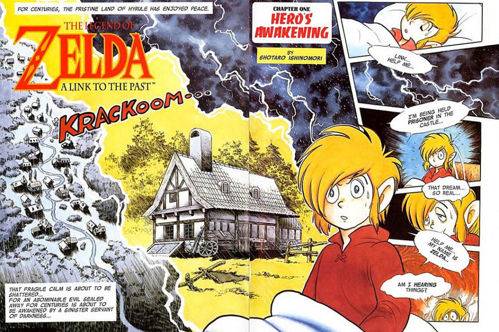 Nintendo Power Comics with Zelda