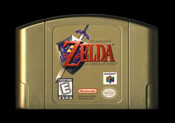 Ocarina Of Time Rom: Gold Cartridge